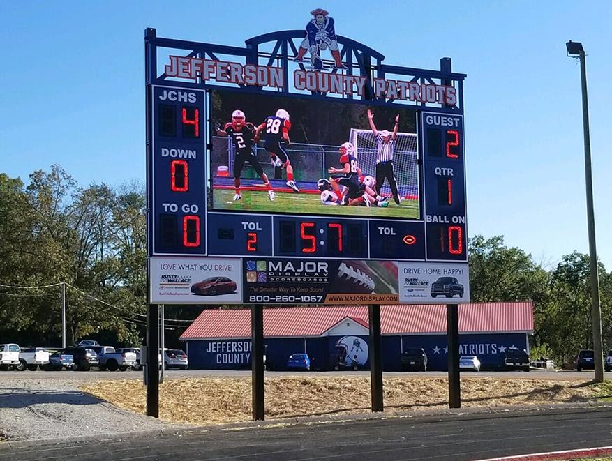 LED scoreboard display
