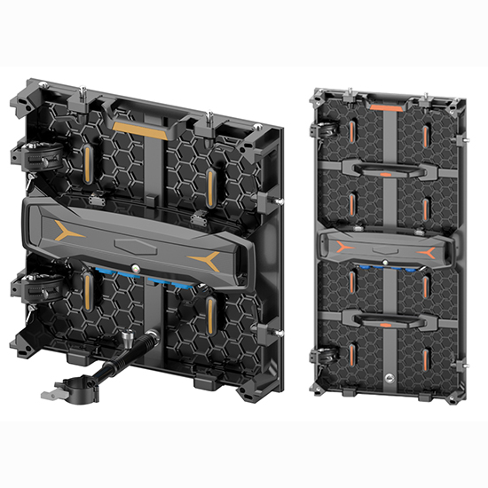 LDR Series Cost Épéktip Layar Rental Épéktip Luar Ruangan sareng 500x500mm Die Casting Aluminium Panel kalayan flip hansip lampu led pikeun konci kurva panyalindungan modul ngadukung tampilan kurva anu dipimpin