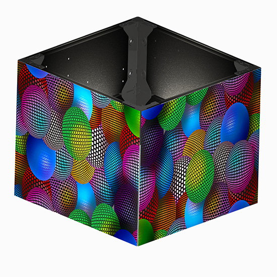Jasa Depan 90 Derajat LED Panel Pikeun Squre Column LED Display